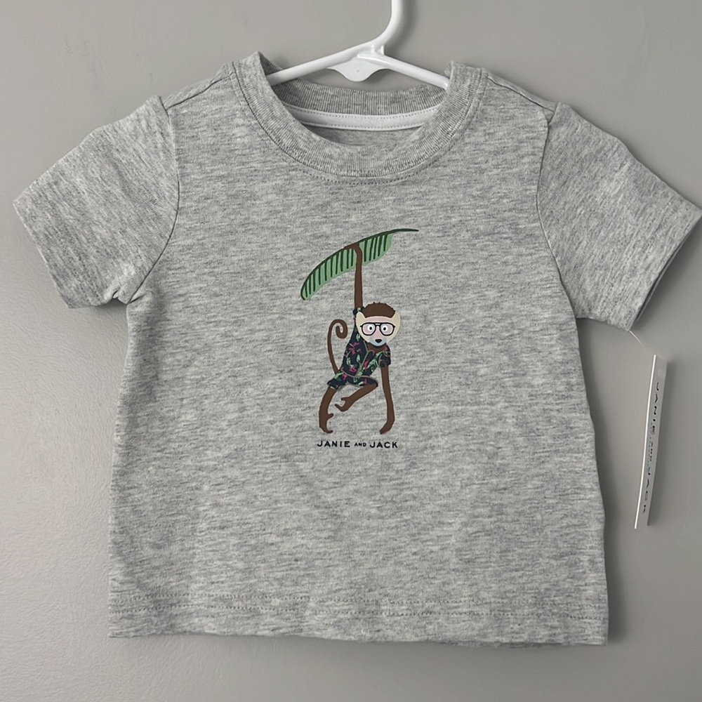 Janie and Jack Monkey Tee Shirt